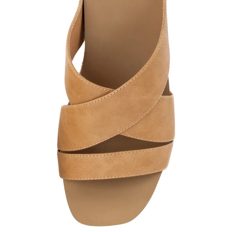Chela Crossband Wedge Sandal