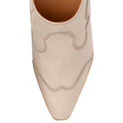 Cyan Heeled Mule