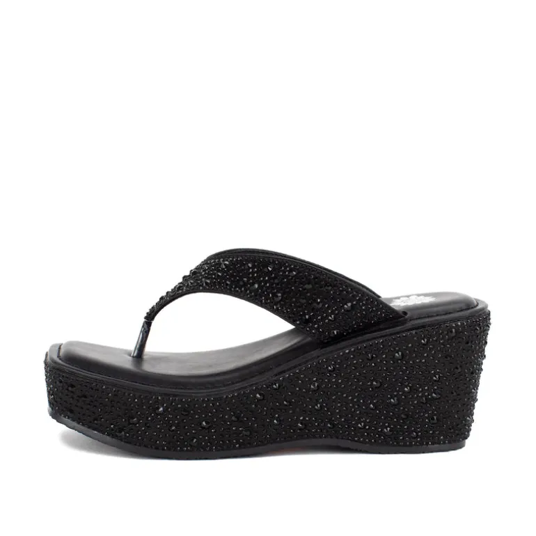 Telvi Rhinestone Wedge